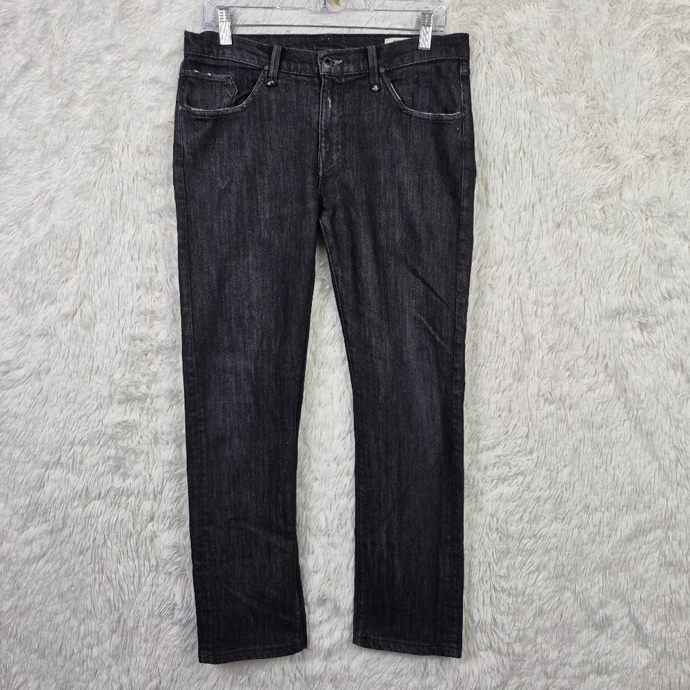 Rogan Jeans Mens 30X29 Charcoal Puck Leg Classic Fit Slim Straight Leg USA Made